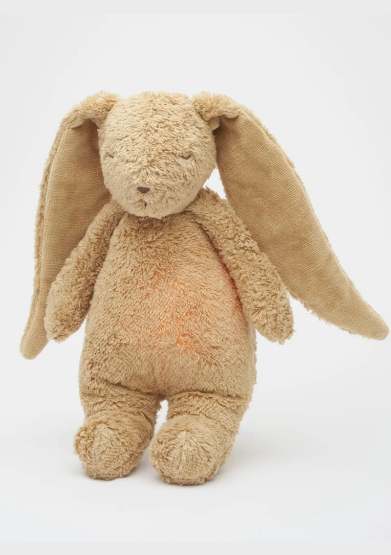 Einschlaf-Hase mit Licht 'Organic Humming Bunny 2.0' cappuccino