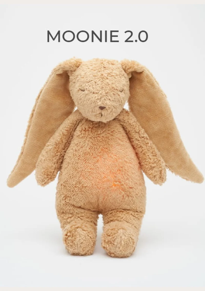 Einschlaf-Hase mit Licht 'Organic Humming Bunny 2.0' cappuccino