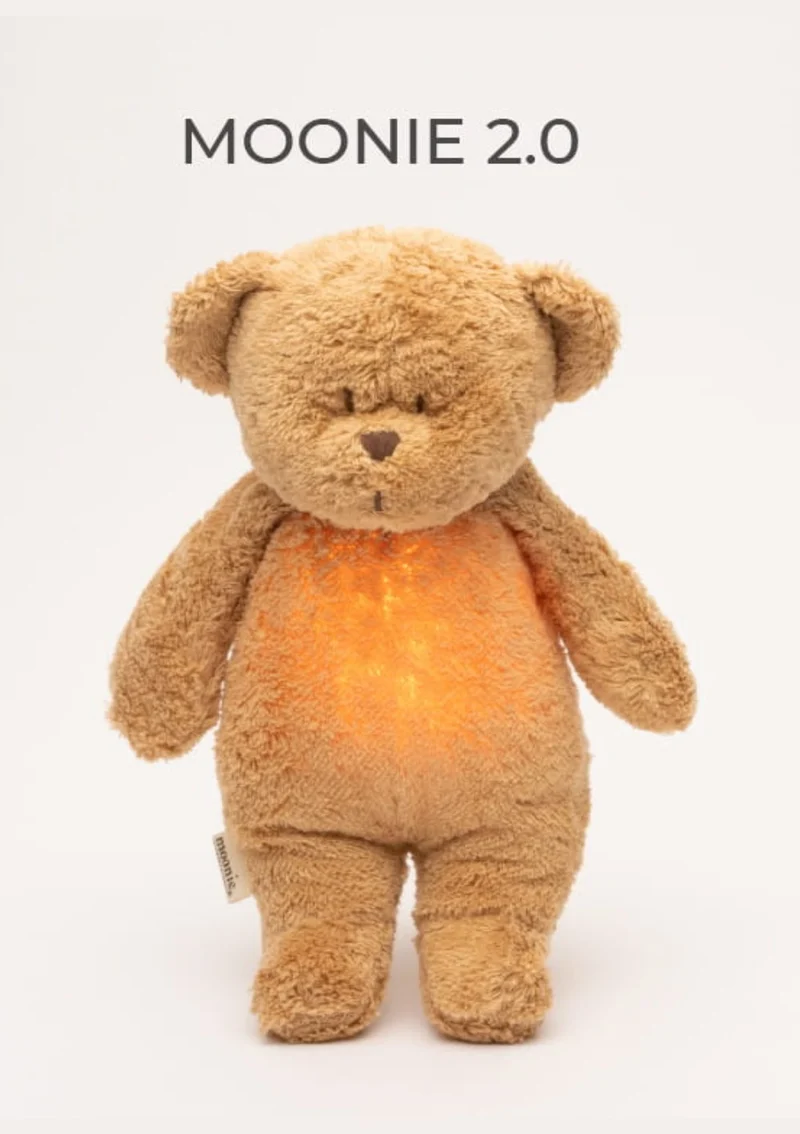 Einschlaf-Teddybär mit Licht 'Organic Humming Bear 2.0' cappuccino