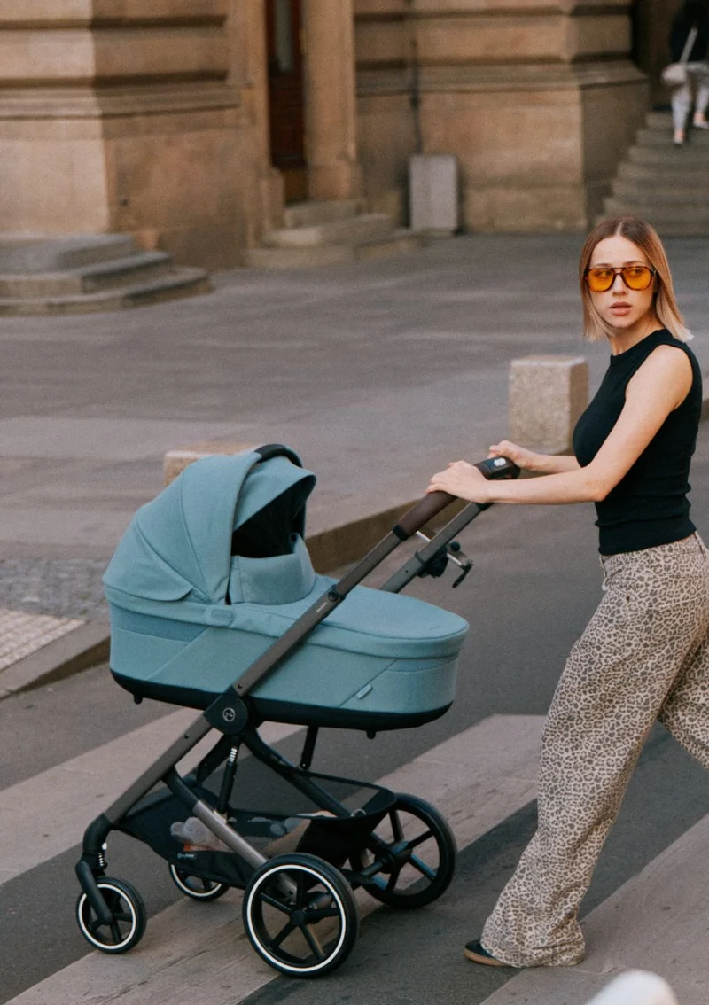 Kinderwagen 'Balios S LUX' Taupe / Stormy Blue