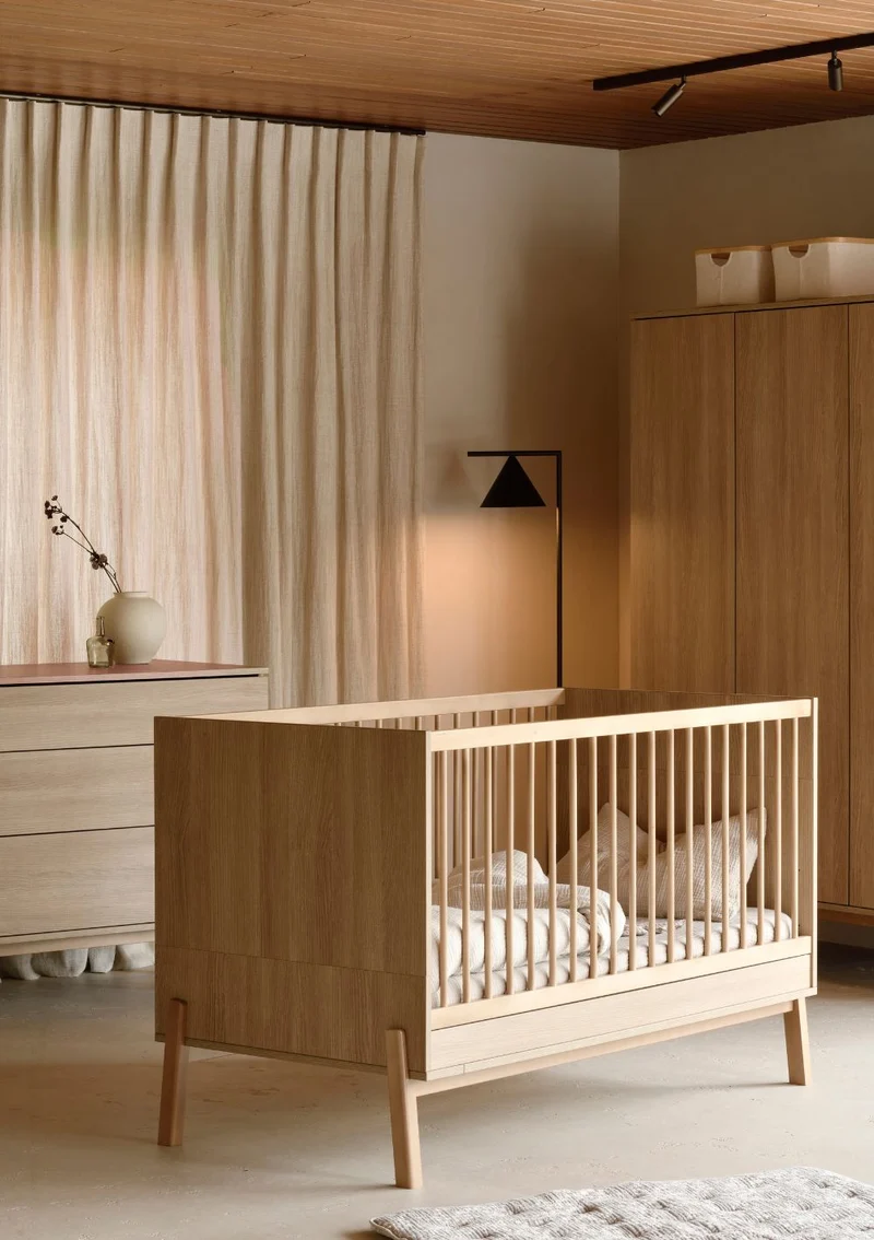 2-in-1 Bett 'Ashi' Honey Ash 140 x 70 cm