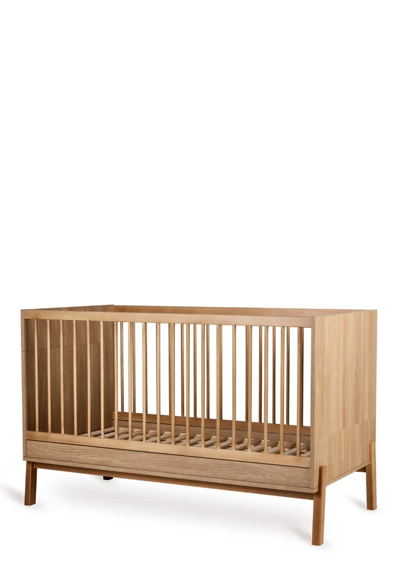 2-in-1 Bett 'Ashi' Honey Ash 140 x 70 cm