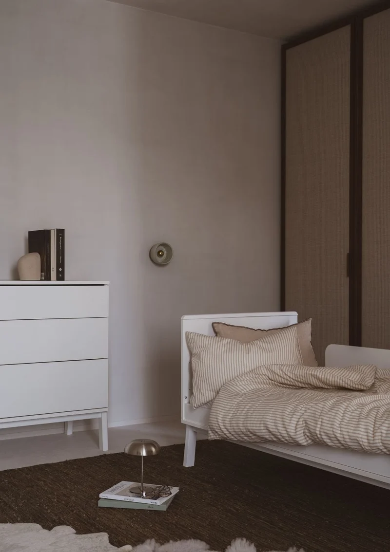 2-in-1 Bett 'Ashi' Cream 140 x 70 cm