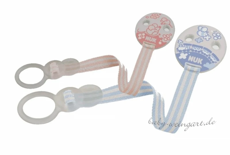NUK Baby Rose & Blue DUO Saugerband