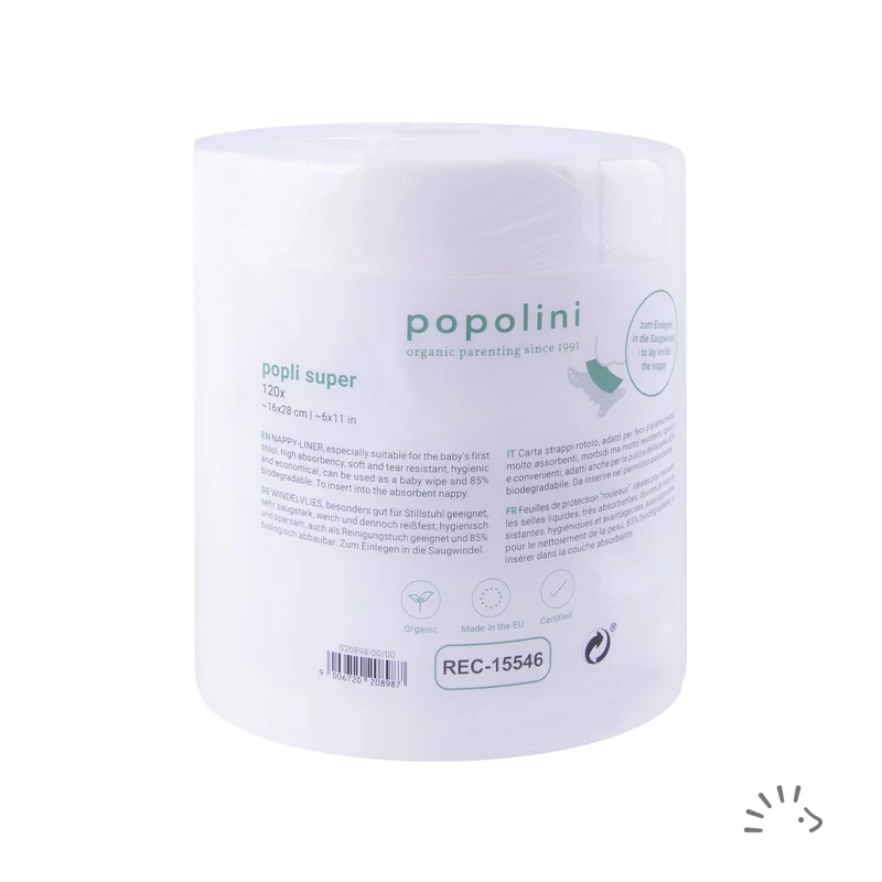 Popolini Popli Super Windelvliesrolle a 120 Blatt