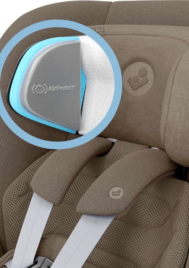 Kindersitz 'Pearl 360 Pro' Authentic Truffle