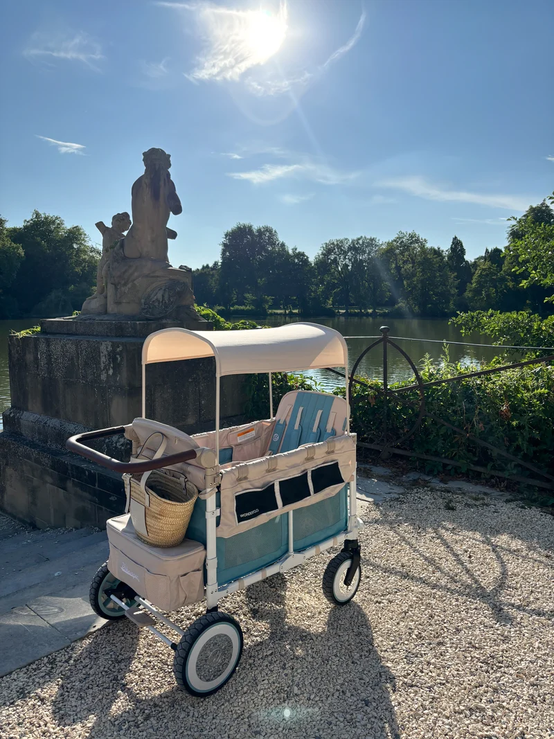 VW2 Volkswagen Kinderwagen 2-Sitzer Sage Green