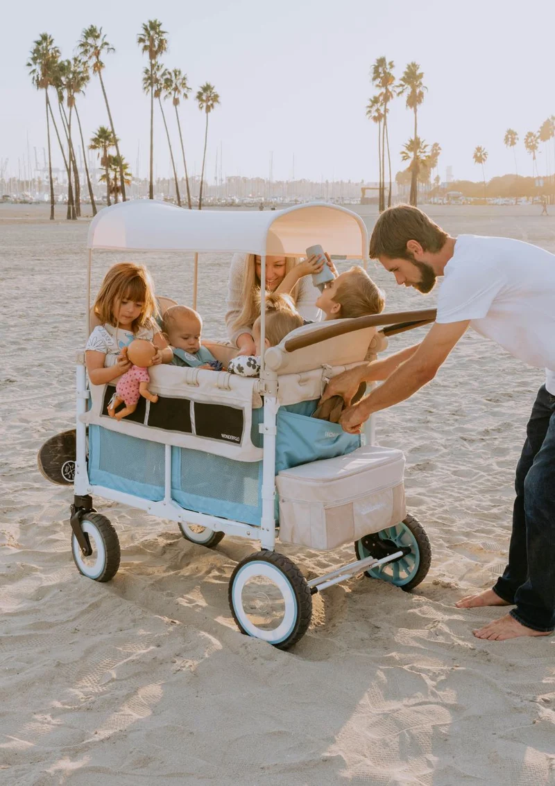 VW4 Volkswagen Kinderwagen 4-Sitzer Bondi Blue
