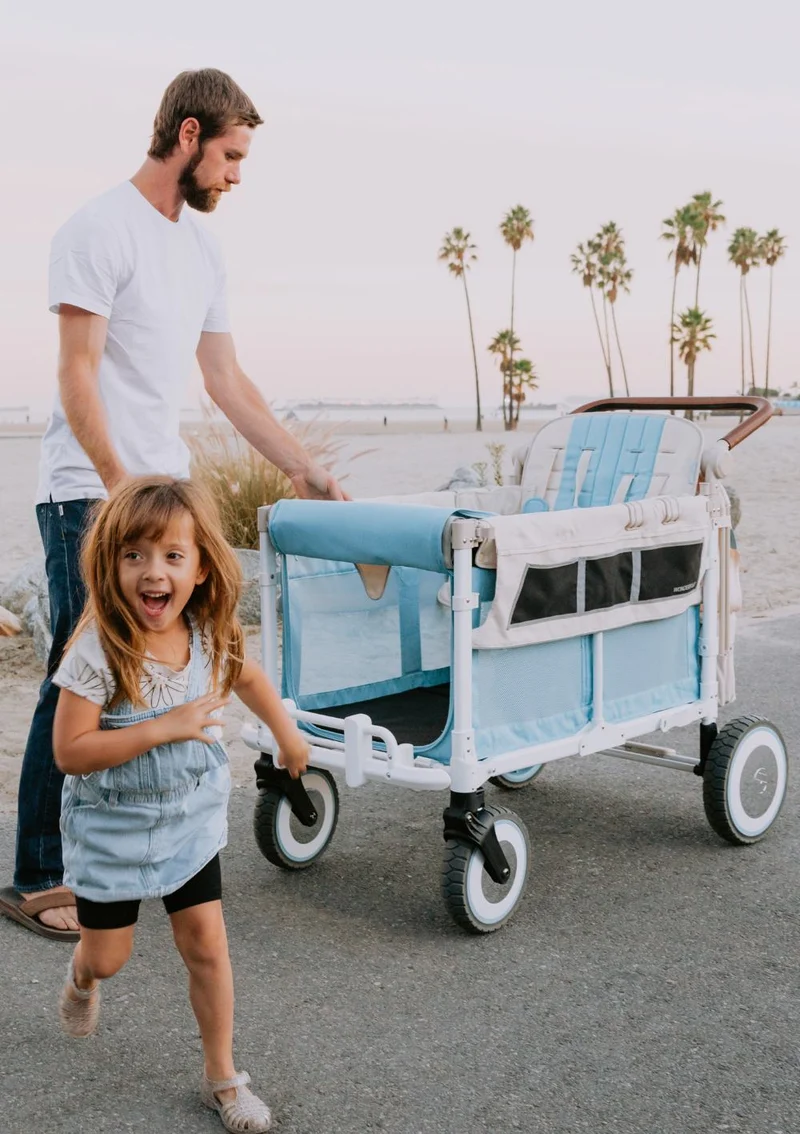 VW4 Volkswagen Kinderwagen 4-Sitzer Bondi Blue