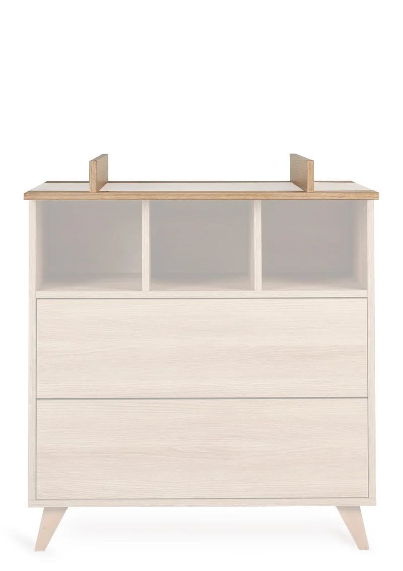 Wickelaufsatz für Kommode 'Loft' Honey Ash