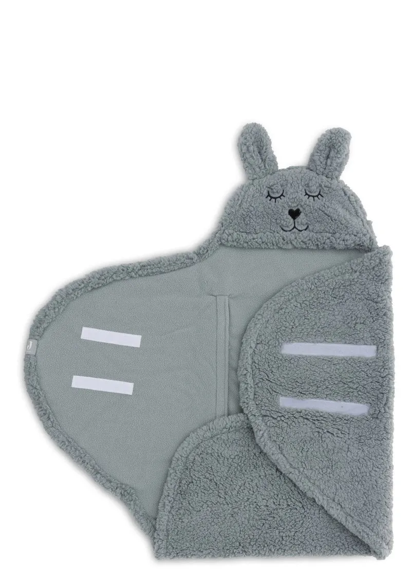 Einschlagdecke für Babyschale 'Bunny' Sea Green