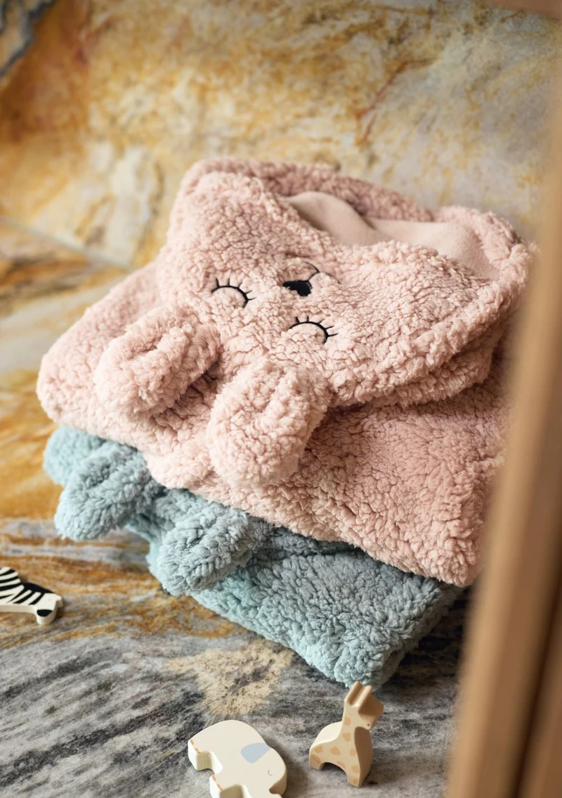 Einschlagdecke für Babyschale 'Bunny' Wild Rose