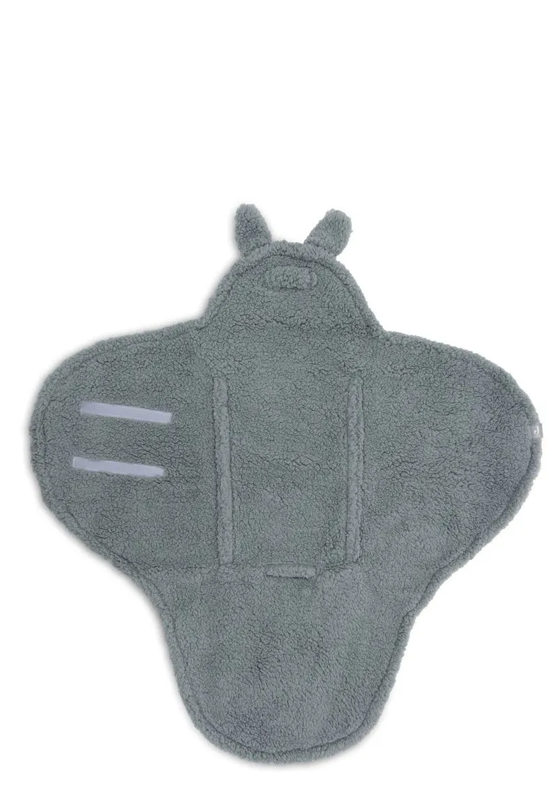 Einschlagdecke für Babyschale 'Bunny' Sea Green