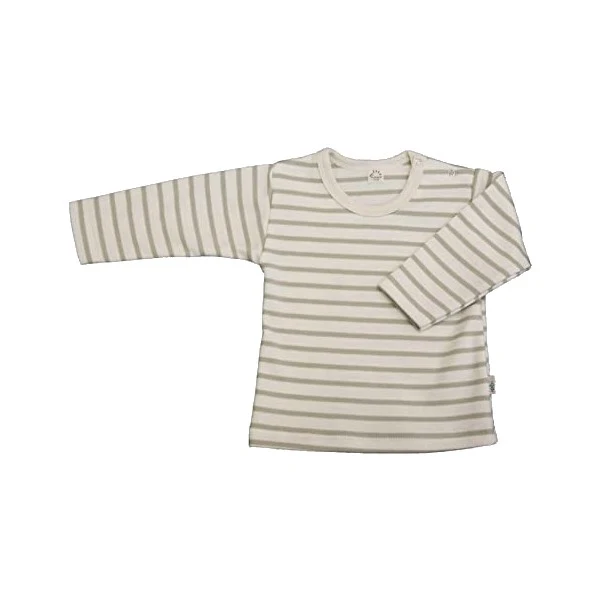iobio Langarm Shirt Interlock Natur gestreift