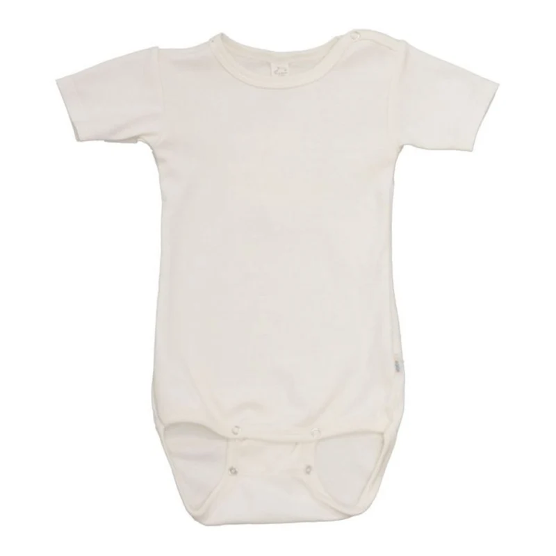 iobio Babybody Wolle Seide Halbarm