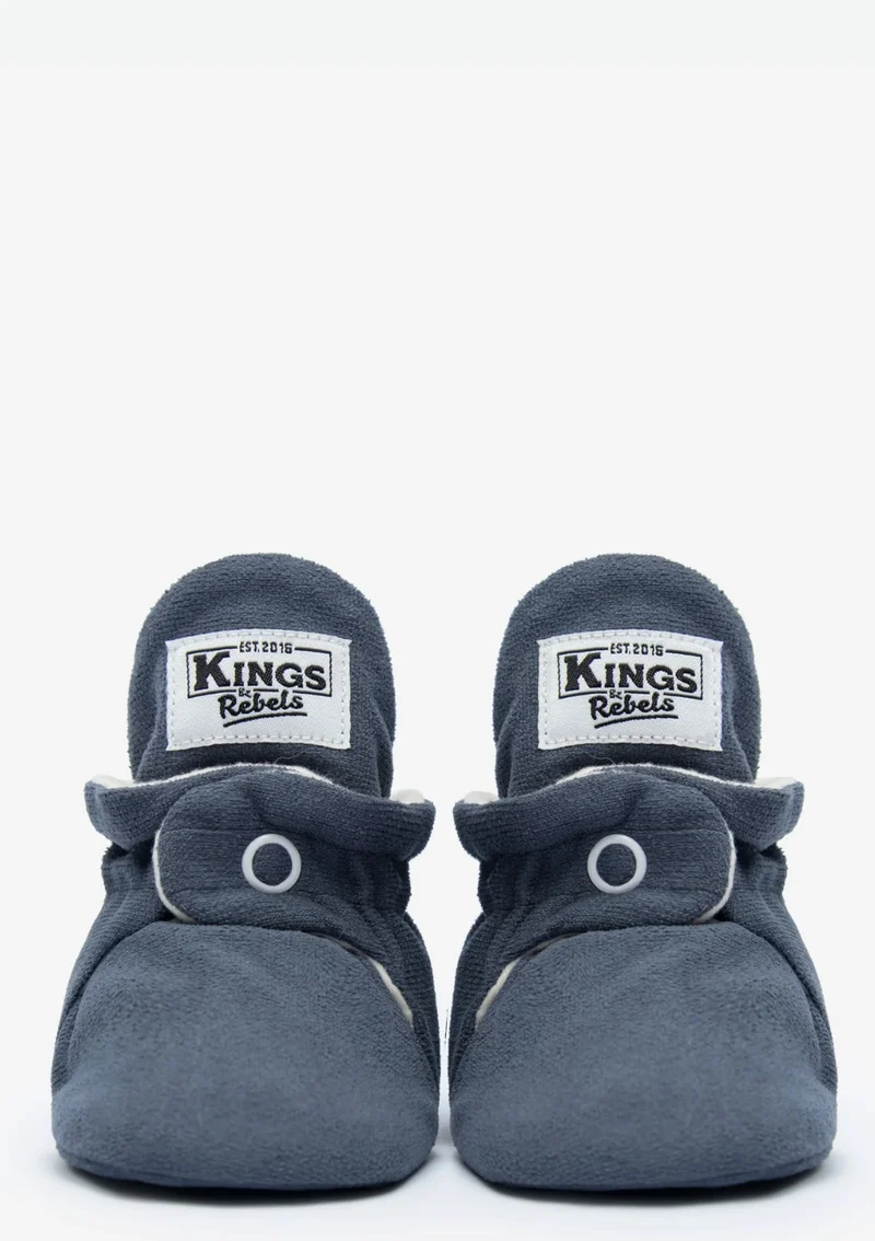 Baby Booties Gamuza Night Blue