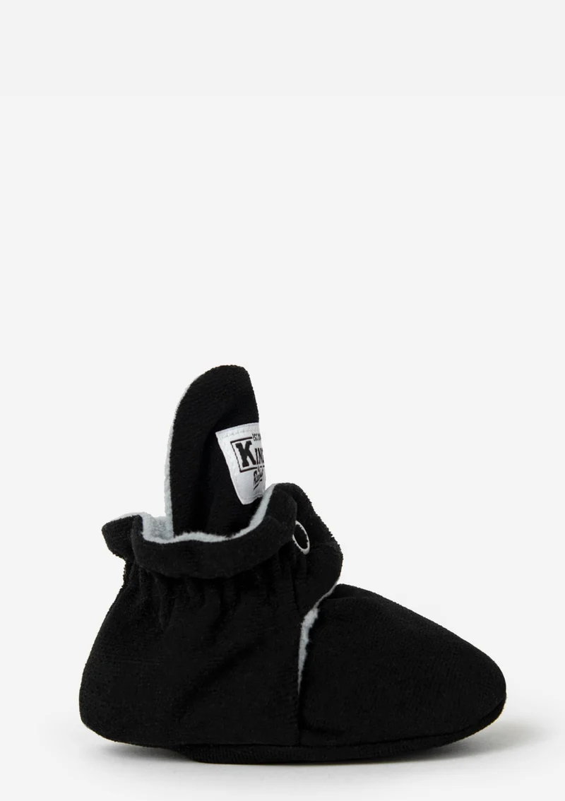 Baby Booties Gamuza Black