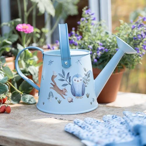 Blaue Little Dutch Gießkanne "Forest Friends" aus Metall