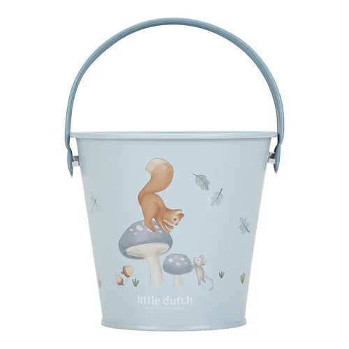 Blauer Little Dutch Garteneimer "Forest Friends" aus Metall