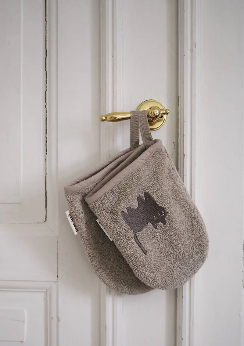 2er-Set Waschlappen 'Paw' Moon Cat