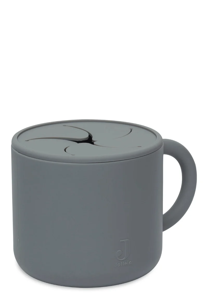Silikon Snackbecher Stormy Grey
