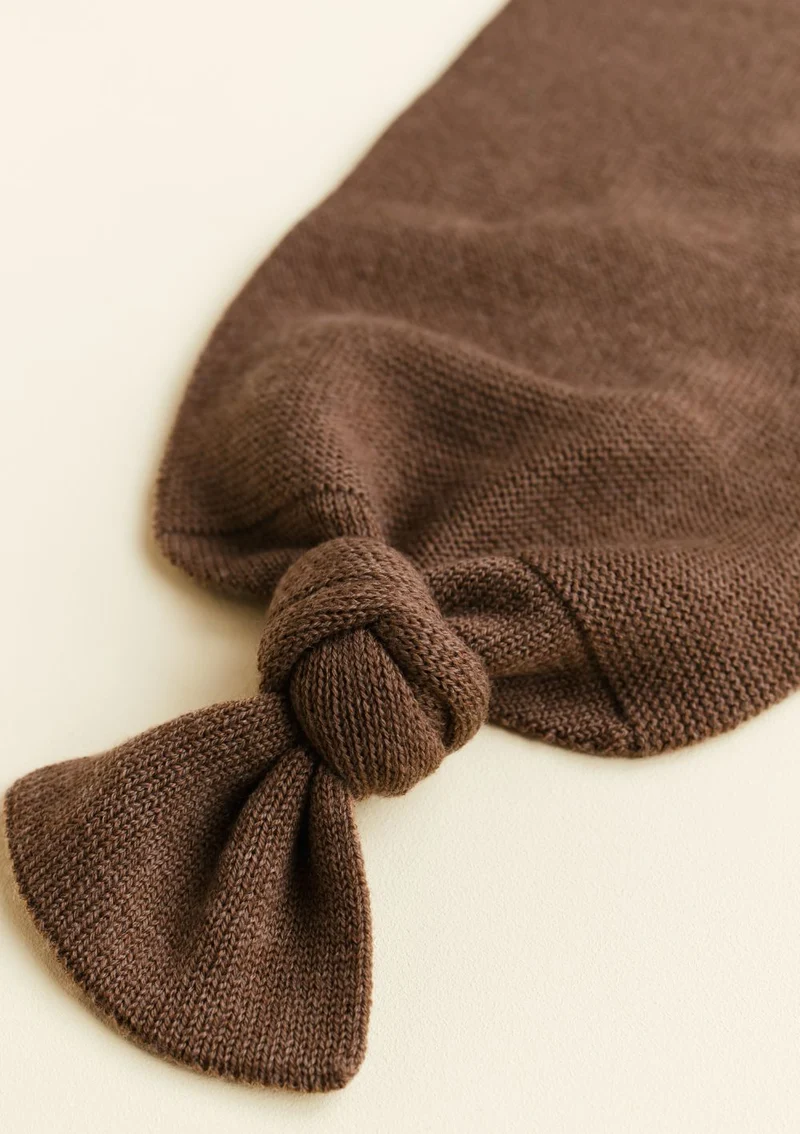 Merino Strick-Pucksack 'Cocoon' Mocha