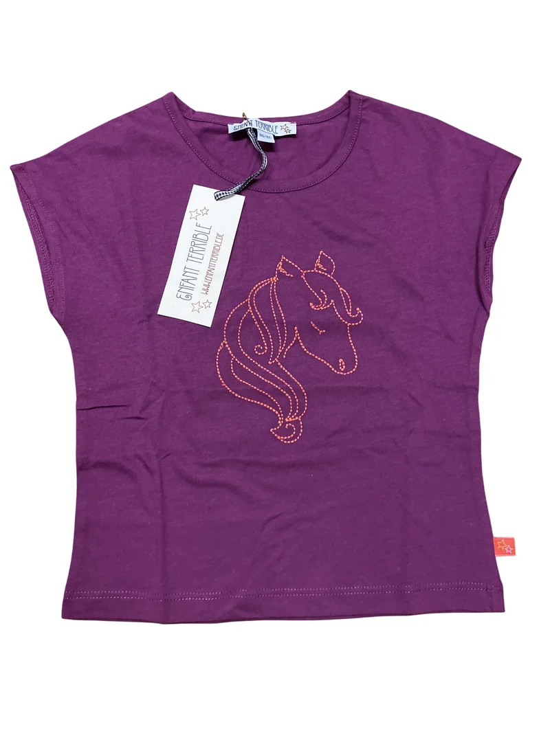 Enfant Terrible T-Shirst mit Pferdestckerei 86 | 18m, 92 | 2yrs