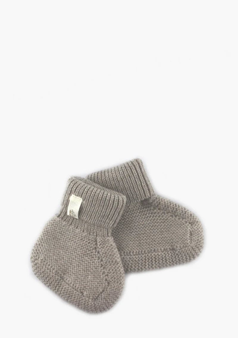 Merino Babyschühchen Beige