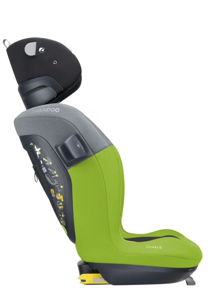 Folgesitz 'Charlie i-Size' Lime/Sesame Grey