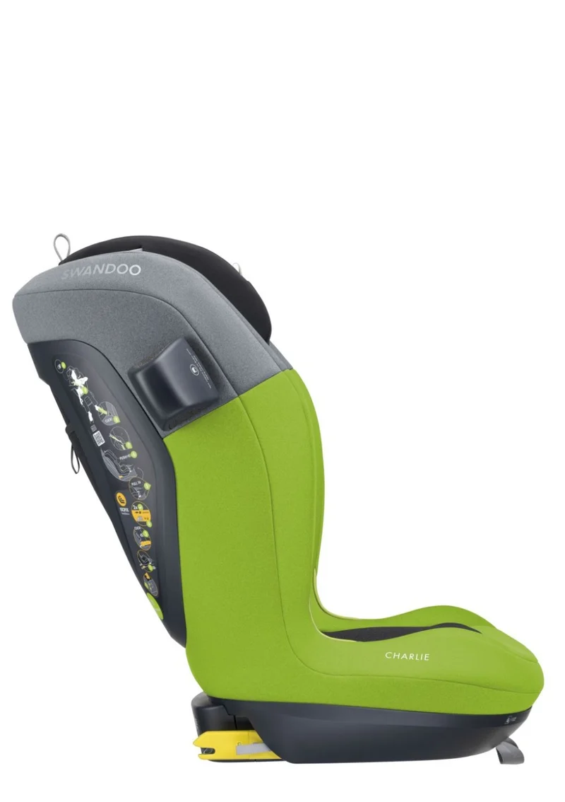 Folgesitz 'Charlie i-Size' Lime/Sesame Grey