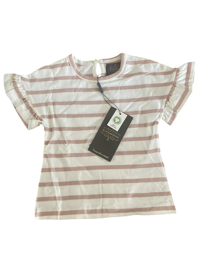 Creamie T-Shirt Stripes mit Rüschenärmel 98 | 3yrs