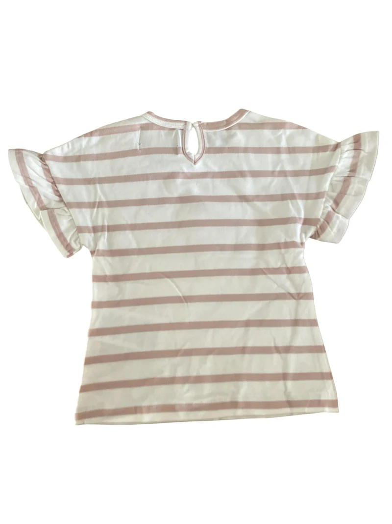 Creamie T-Shirt Stripes mit Rüschenärmel 98 | 3yrs