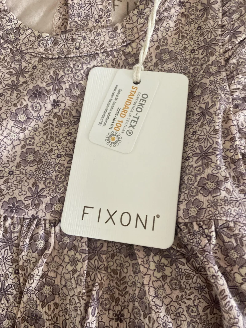 Fixoni Kleid mit Blumen und Unterbody 80 | 12m