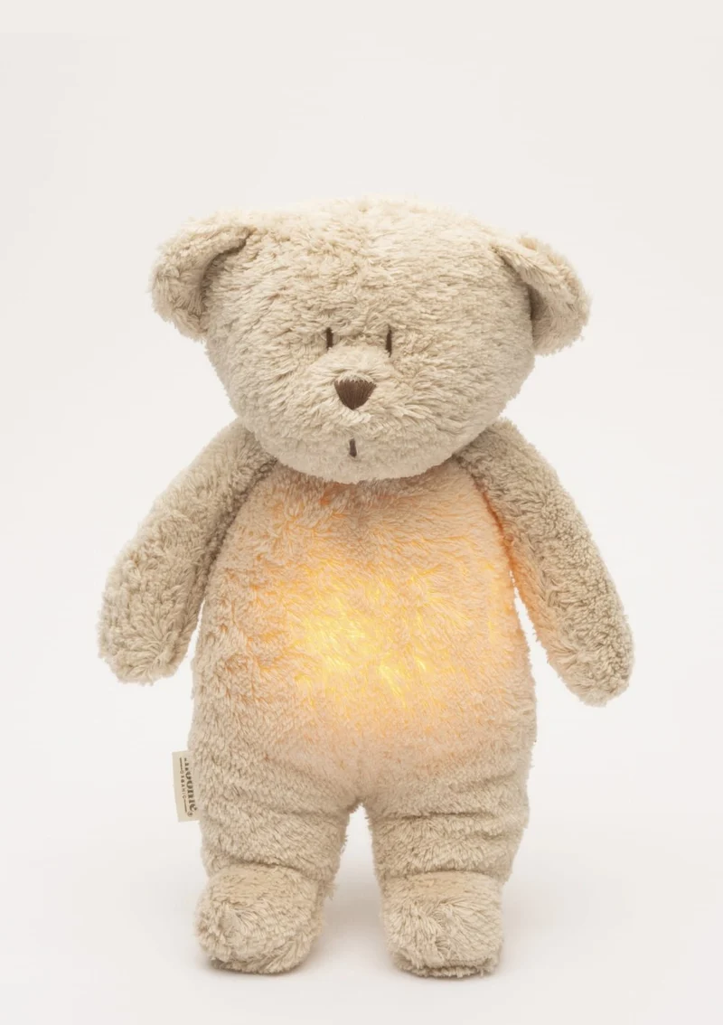 Einschlaf-Teddybär mit Licht 'Organic Humming Bear 2.0' sand natur