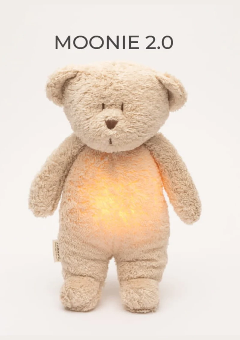 Einschlaf-Teddybär mit Licht 'Organic Humming Bear 2.0' sand natur