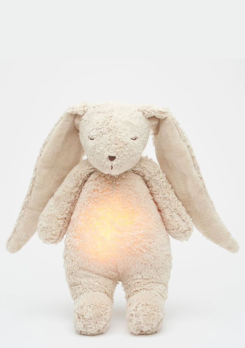 Einschlaf-Hase mit Licht 'Organic Humming Bunny 2.0' sand natur