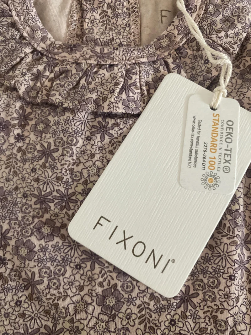 Fixoni Body mit Blumen und süßen Kragen 62 | 03m