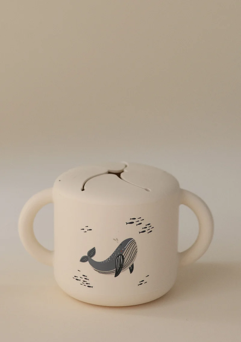 Silikon Snackbecher Whales