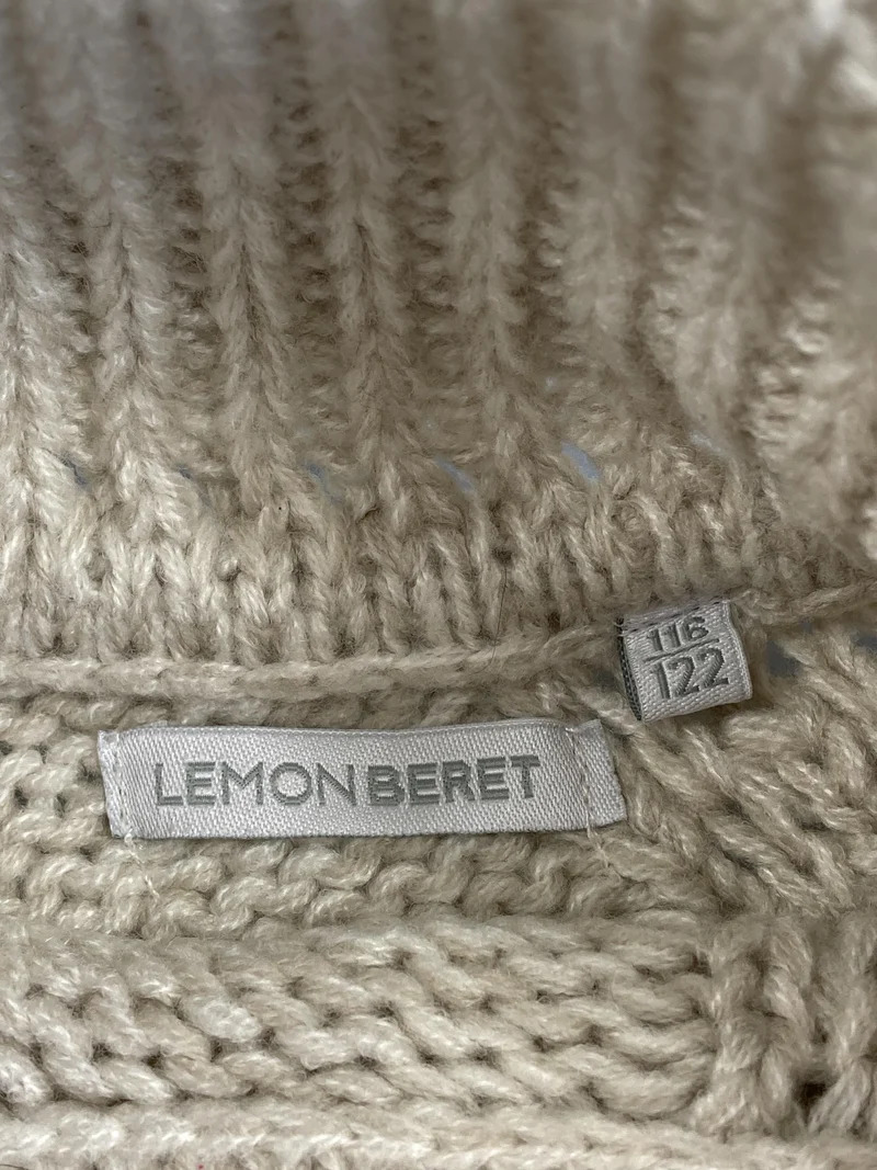 Lemon Beret Poncho 116 | 6yrs