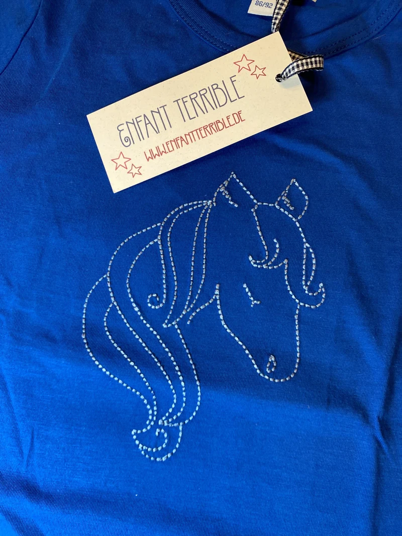 Enfant Terrible T-Shirst mit Pferdestckerei 86 | 18m, 92 | 2yrs