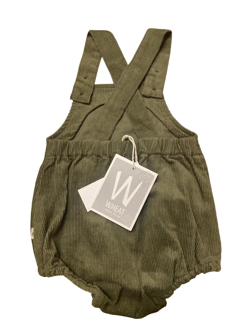 Wheat Cord Latz Romper 74 | 09m