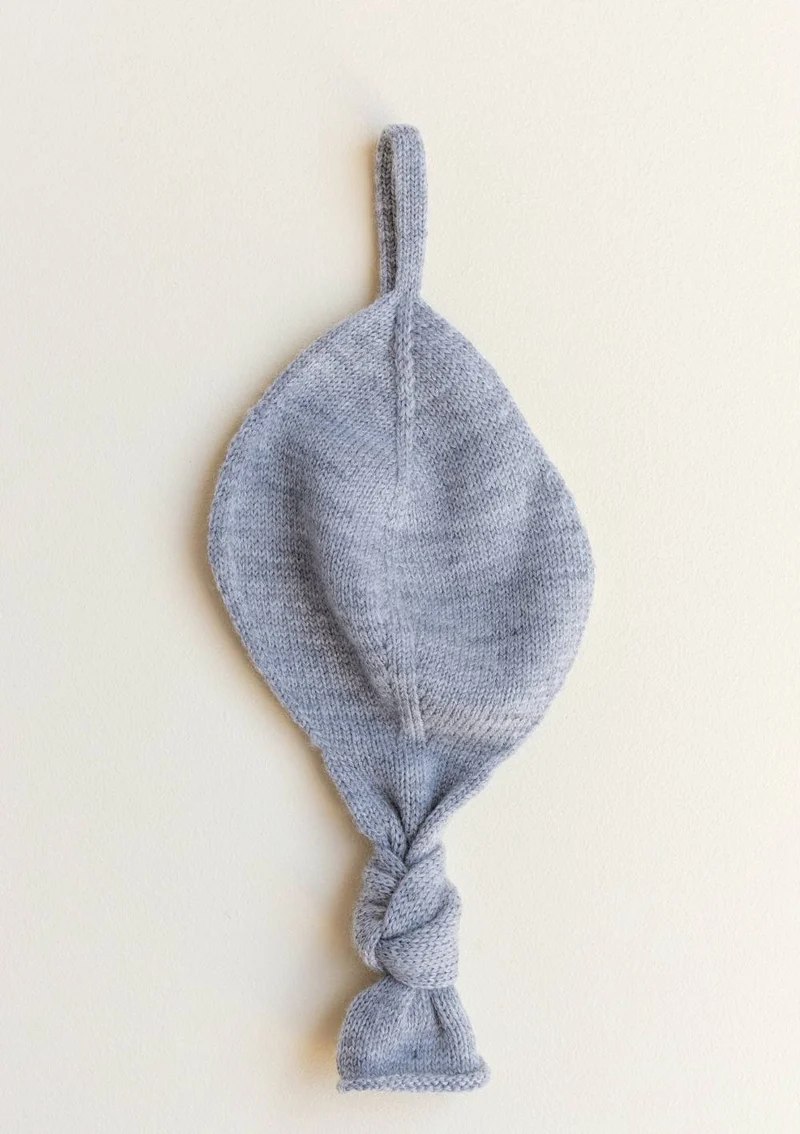 Merino Strick-Schnullertuch 'Titi Comforter' grey melange