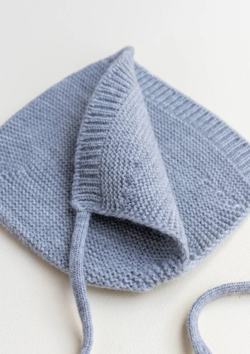 Merino Bonnet 'Dolly' Grey Melange