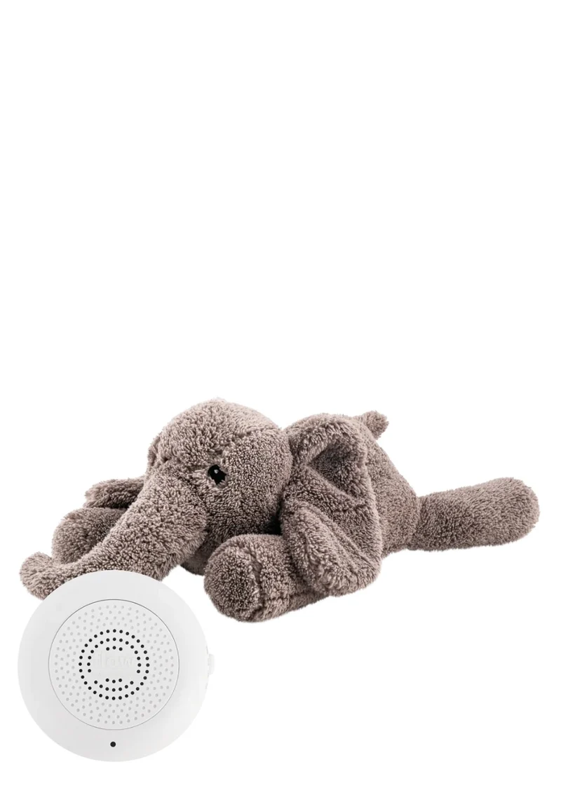 Kuscheltier mit Herzschlag 'George' grau