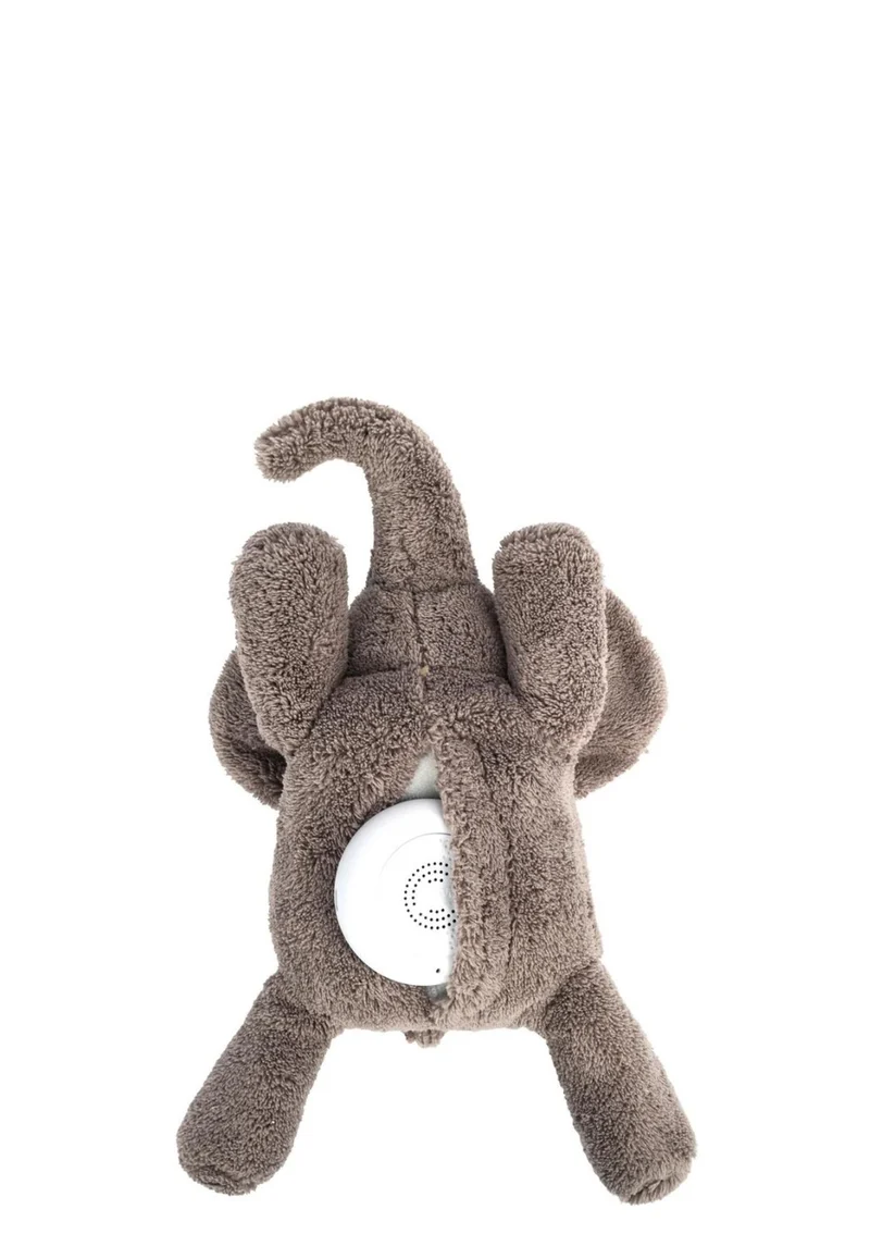 Kuscheltier mit Herzschlag 'George' grau