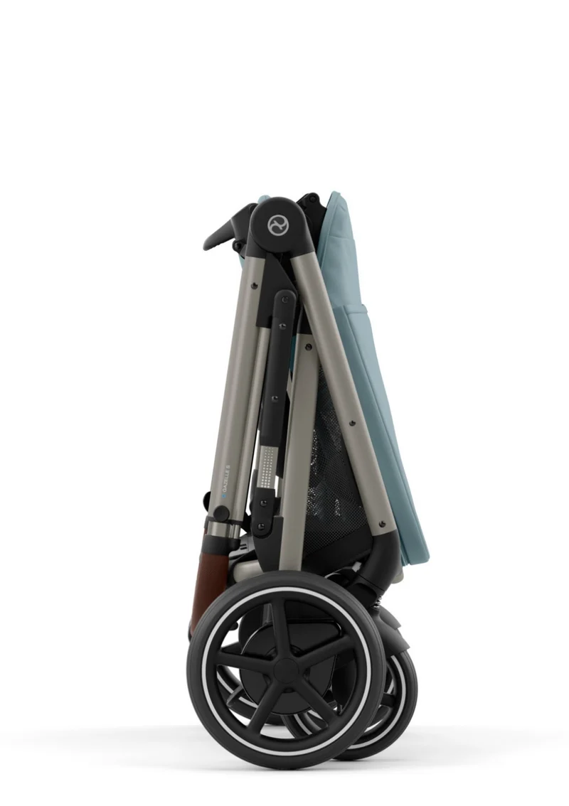 Kinderwagen 'e-Gazelle S' Stormy Blue / Taupe Frame