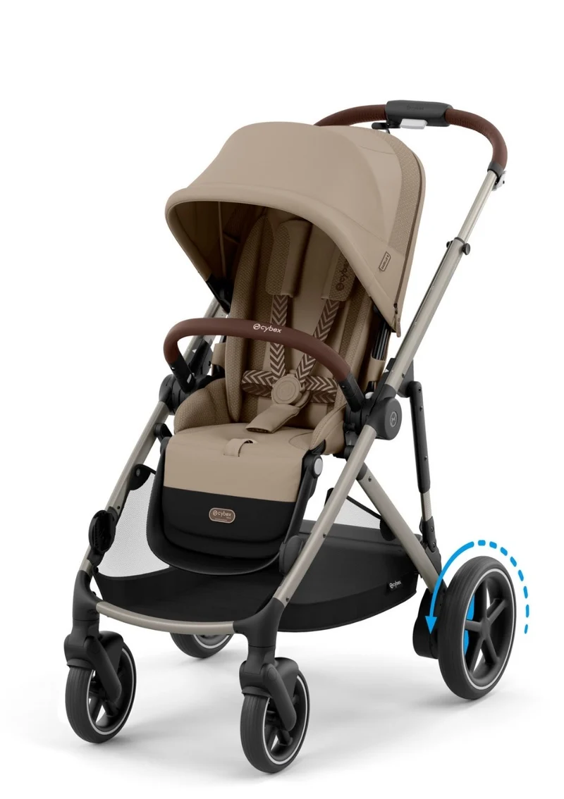 Kinderwagen 'e-Gazelle S' Almond Beige / Taupe Frame
