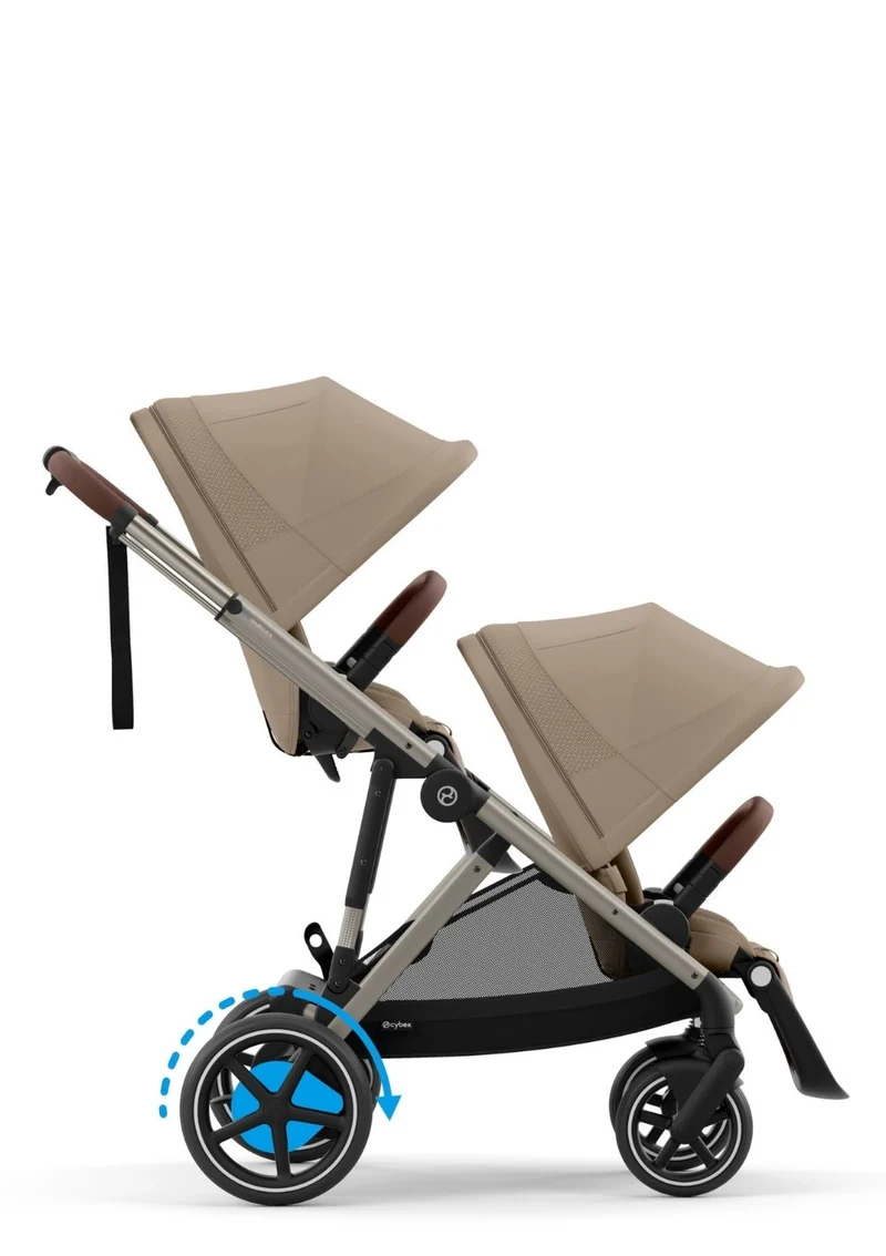 Kinderwagen 'e-Gazelle S' Almond Beige / Taupe Frame