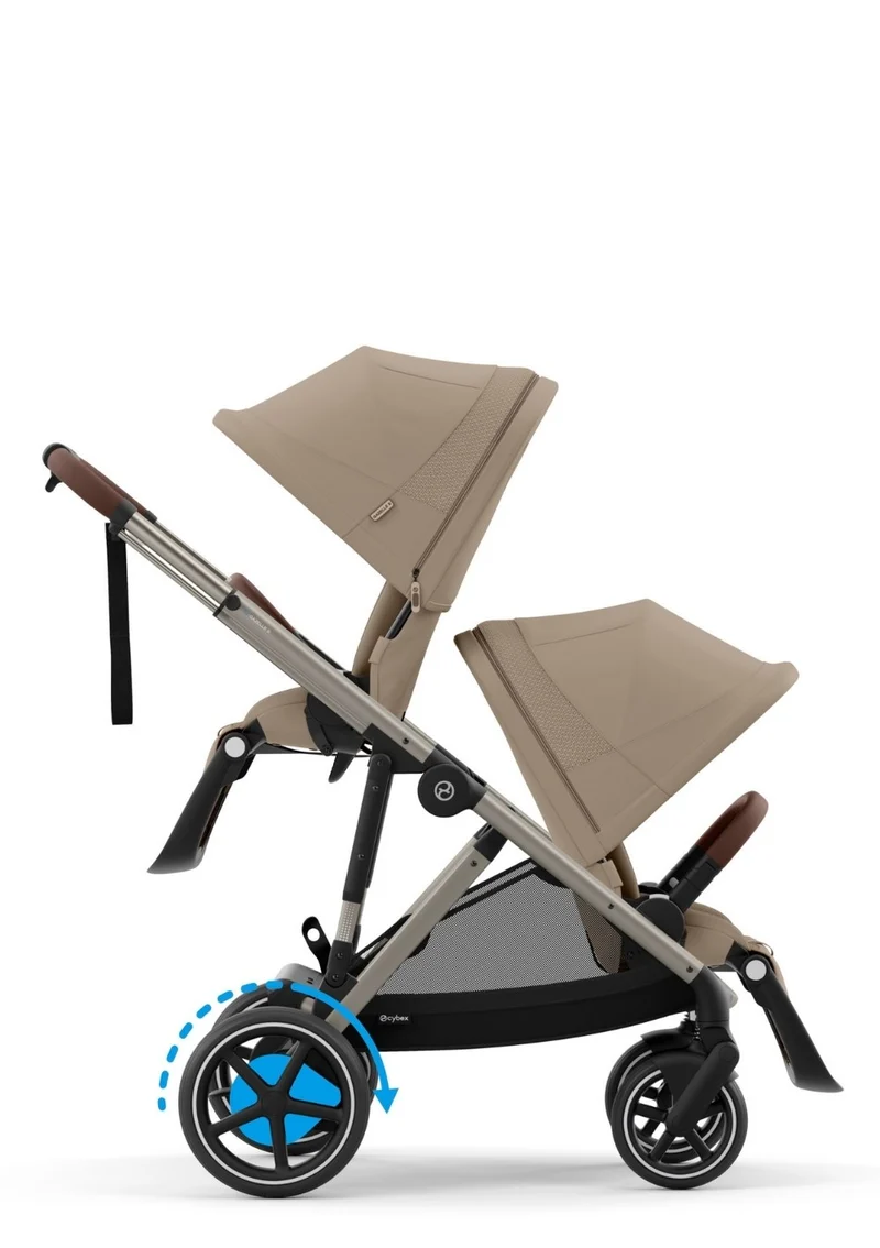 Kinderwagen 'e-Gazelle S' Almond Beige / Taupe Frame