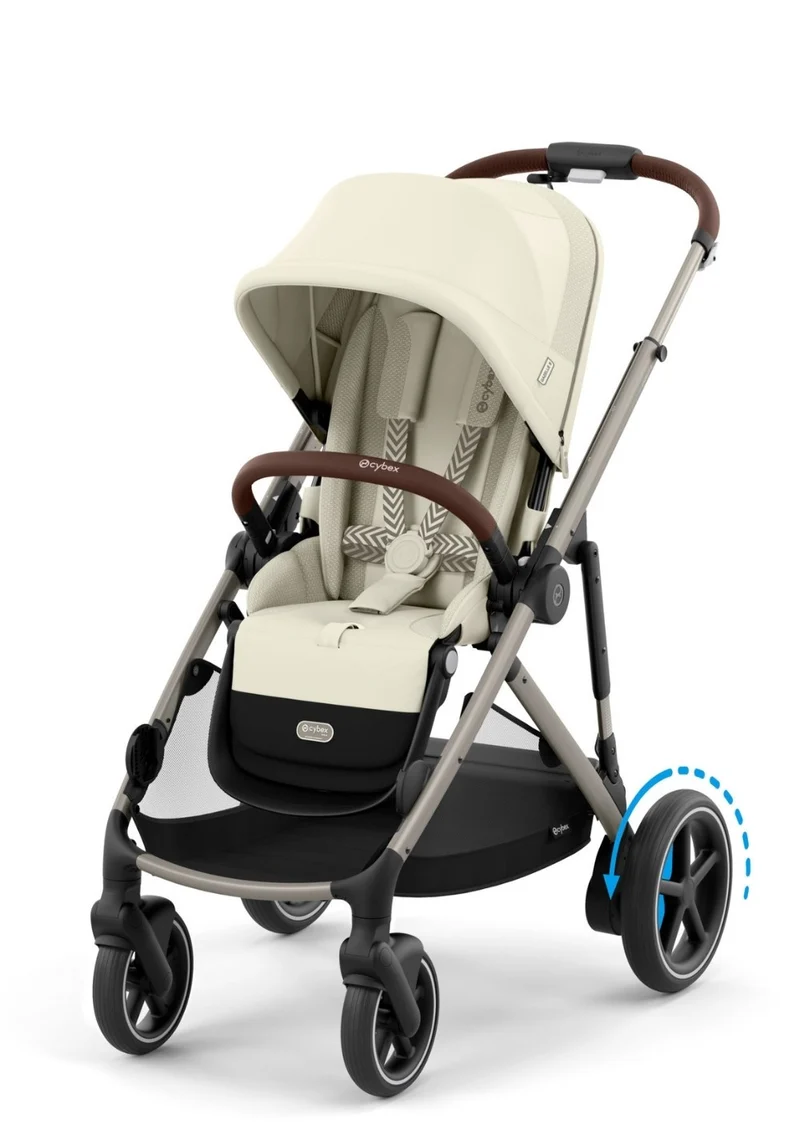 Kinderwagen 'e-Gazelle S' Seashell Beige / Taupe Frame